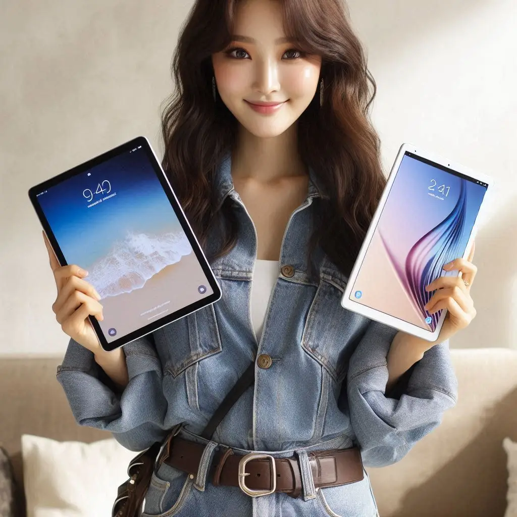 ipad-air-vs-galaxy-tab-with-girl-jeans-wear